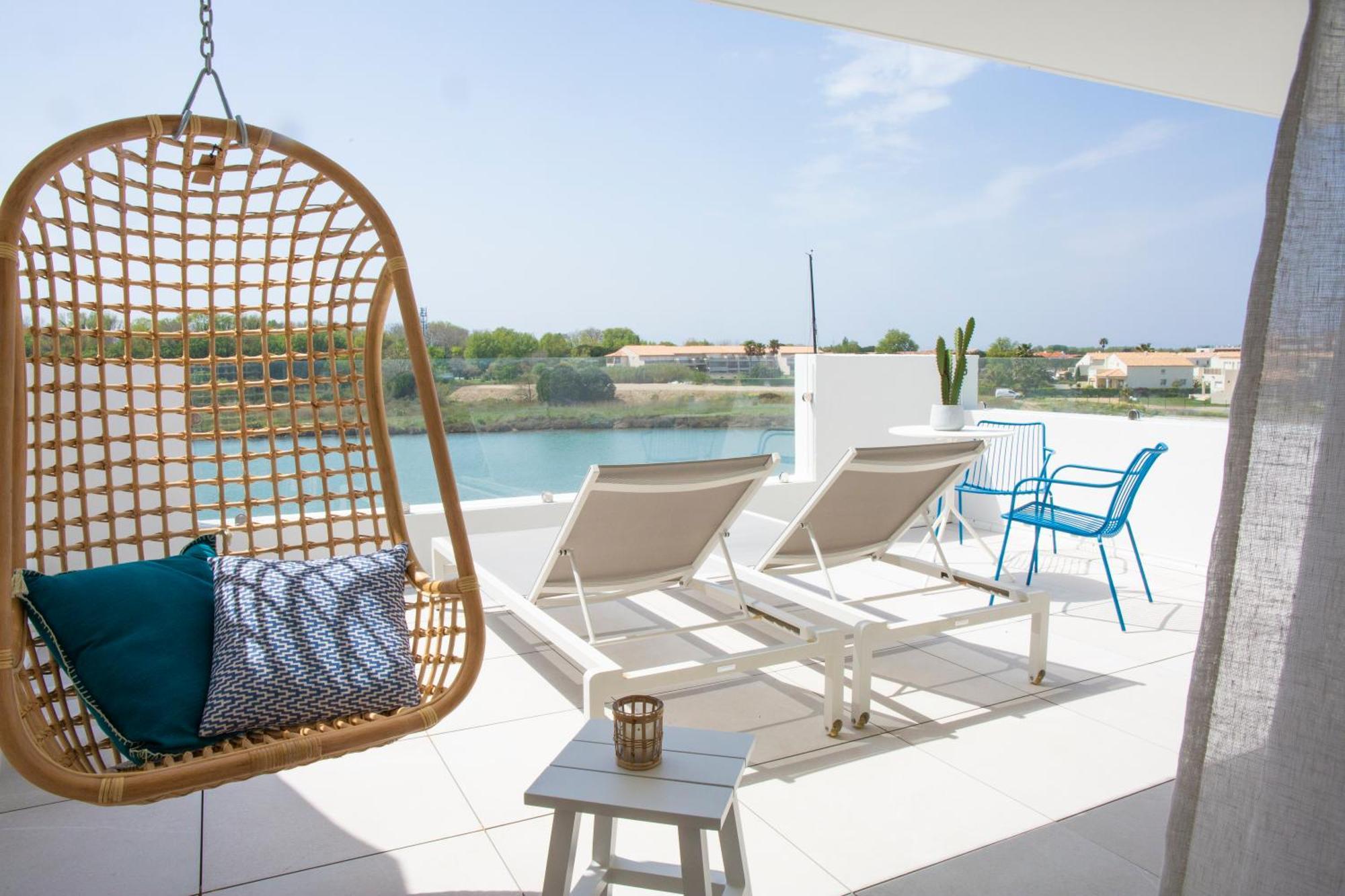 Les Bulles De Mer - Hotel & Spa Sur La Plage Saint-Cyprien  Ngoại thất bức ảnh