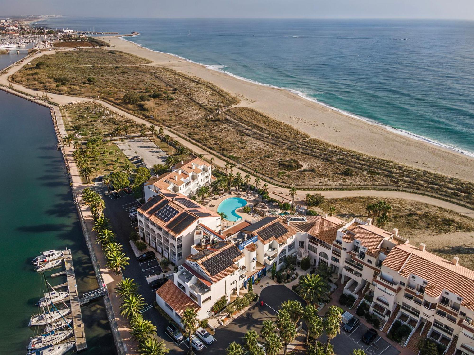 Les Bulles De Mer - Hotel & Spa Sur La Plage Saint-Cyprien  Ngoại thất bức ảnh